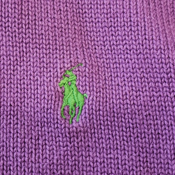 Ralph Lauren Sport Sweater Purple Large - Picture 12 of 13
